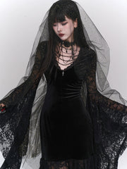 【25s Jul.】Black Gothic Evening Dress