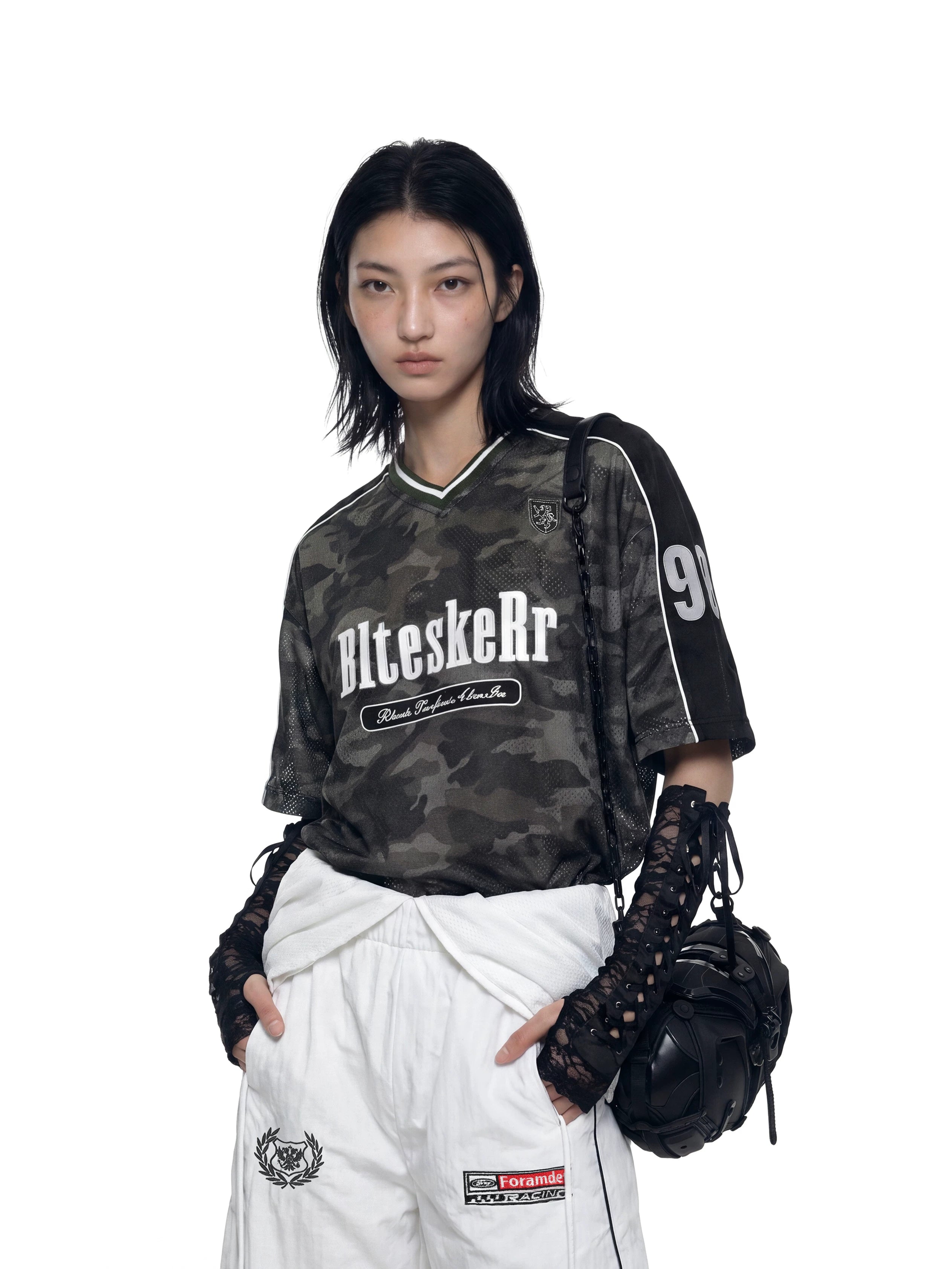Camo Panel Jersey Street Tee