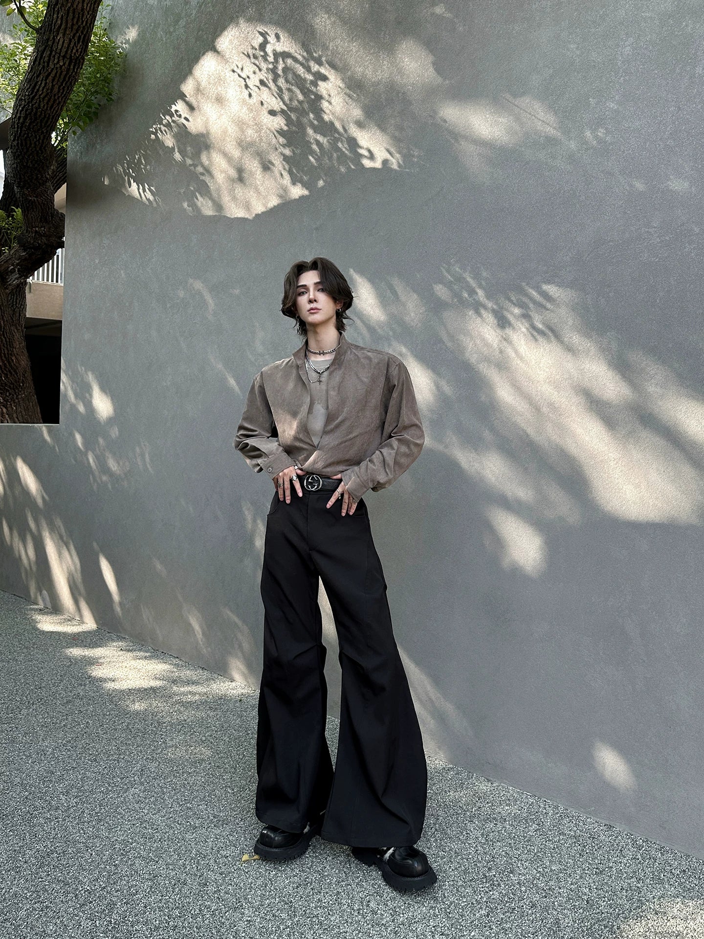 Relaxed Long Sleeve Casual Shirt
