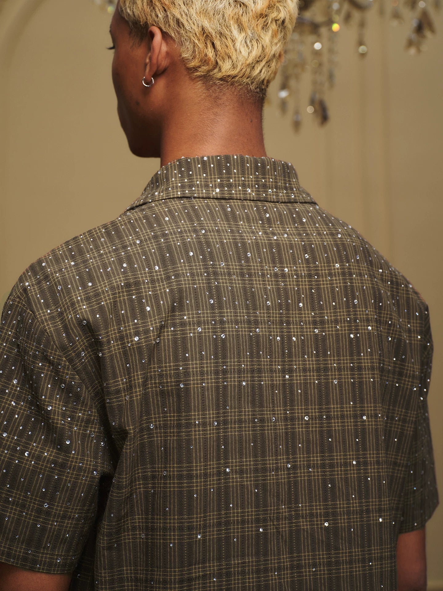 Galaxy Crystal Plaid Shirt