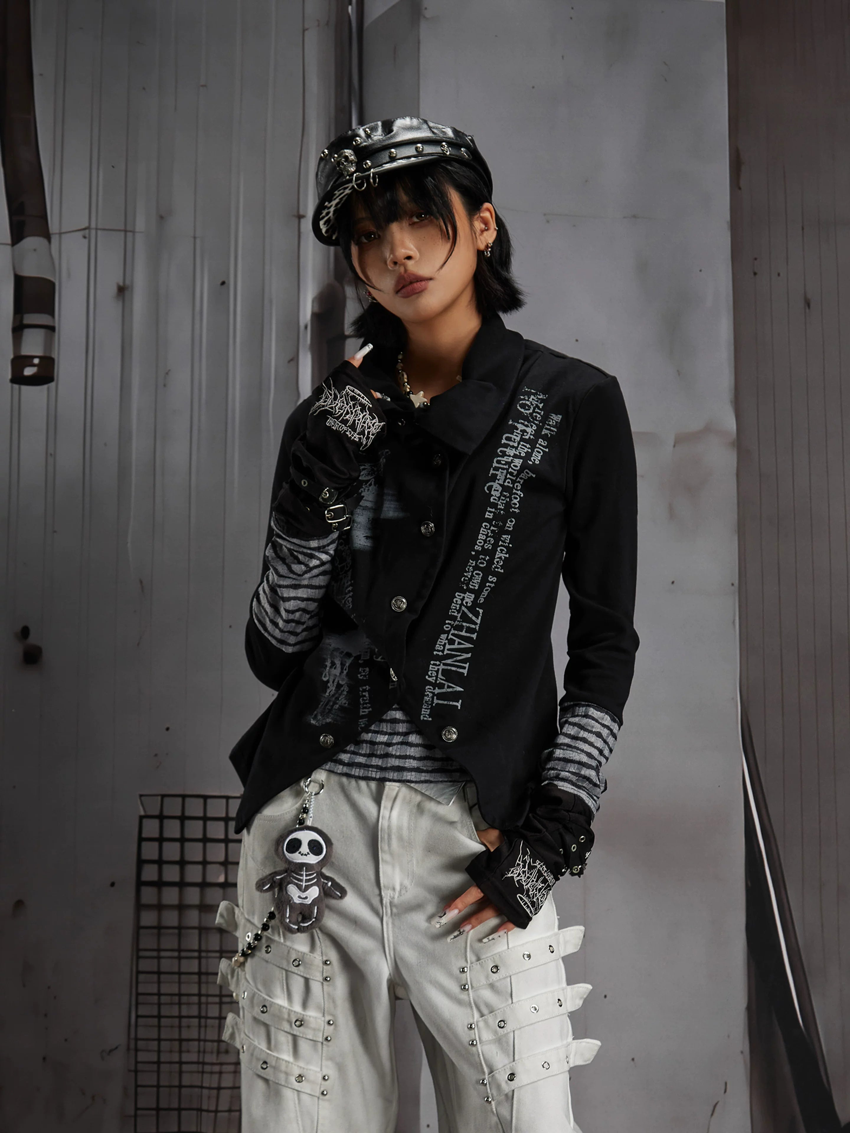 Y2K Contrast Layered Long Sleeve Tee