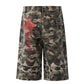 【25s Aug.】Vintage Washed Camo Print Shorts