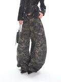 【25s Apr.】Washed Camouflage Scimitar Baggy Pants