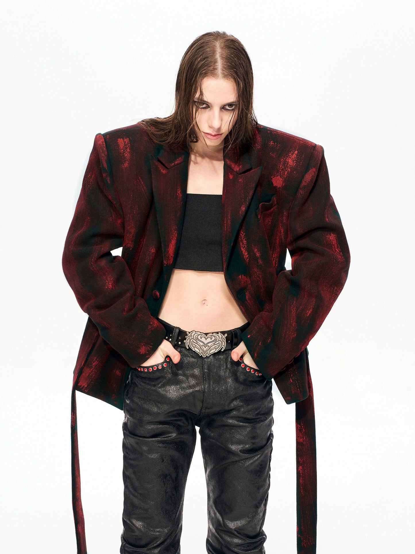 【25s Dec.】100% Wool Brushed Dirty Wool Suit Jacket