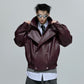 【25s Oct.】Luxurious Wild Lapel Leather Jacket