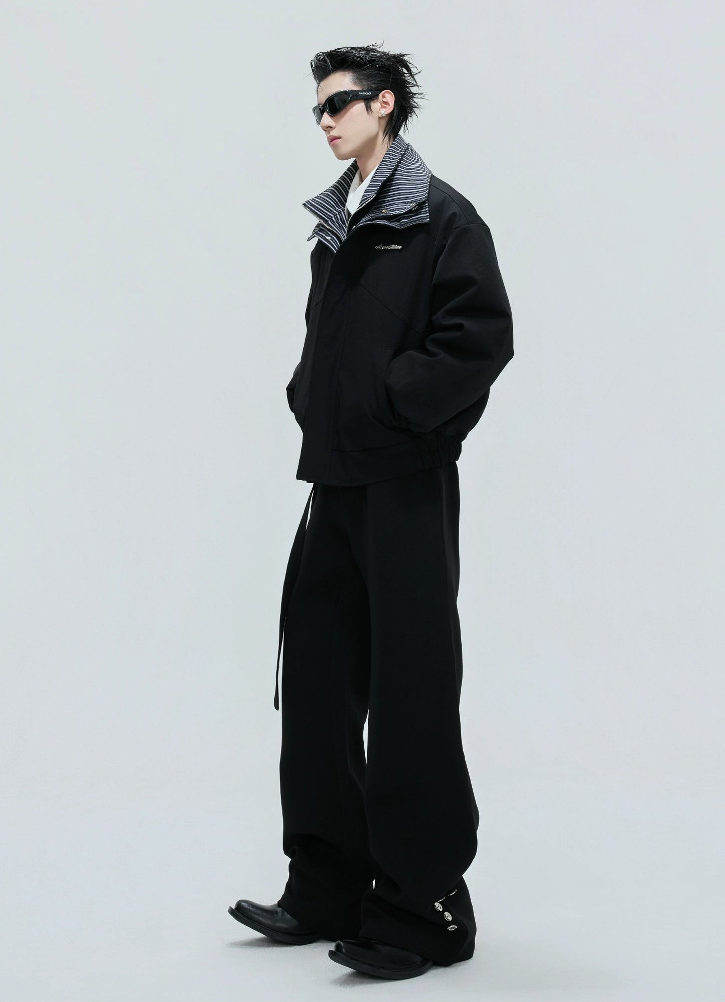 【25s Nov.】Washed Striped Thickened Cotton Coat