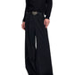 【25s Sep.】Patchwork Rhinestone Draped Suit Pants