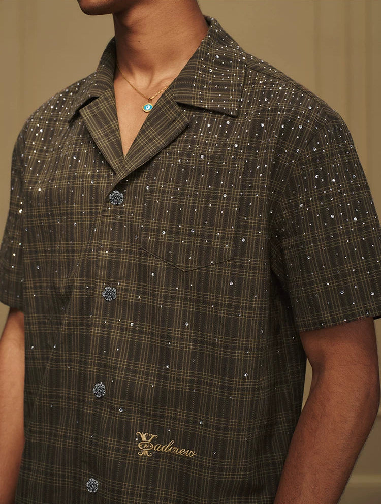 Galaxy Crystal Plaid Shirt