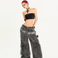 【25s Oct.】Punk Heavy-duty Raw-edge Washed Distressed Jeans