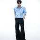 【25s Aug.】Tie-stitched Shoulder-padded Shirt