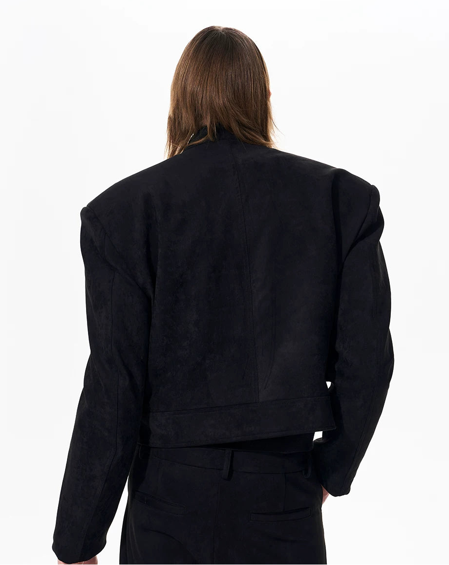 【26s Feb.】Suede Short Padded Jacket