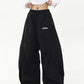 【25s Jul.】Ruched Paratrooper Banana-Cut Wide Cargo Pants