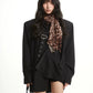 【25s Aug.】Loose Lapel Metal-Button Padded Shoulder Shirt