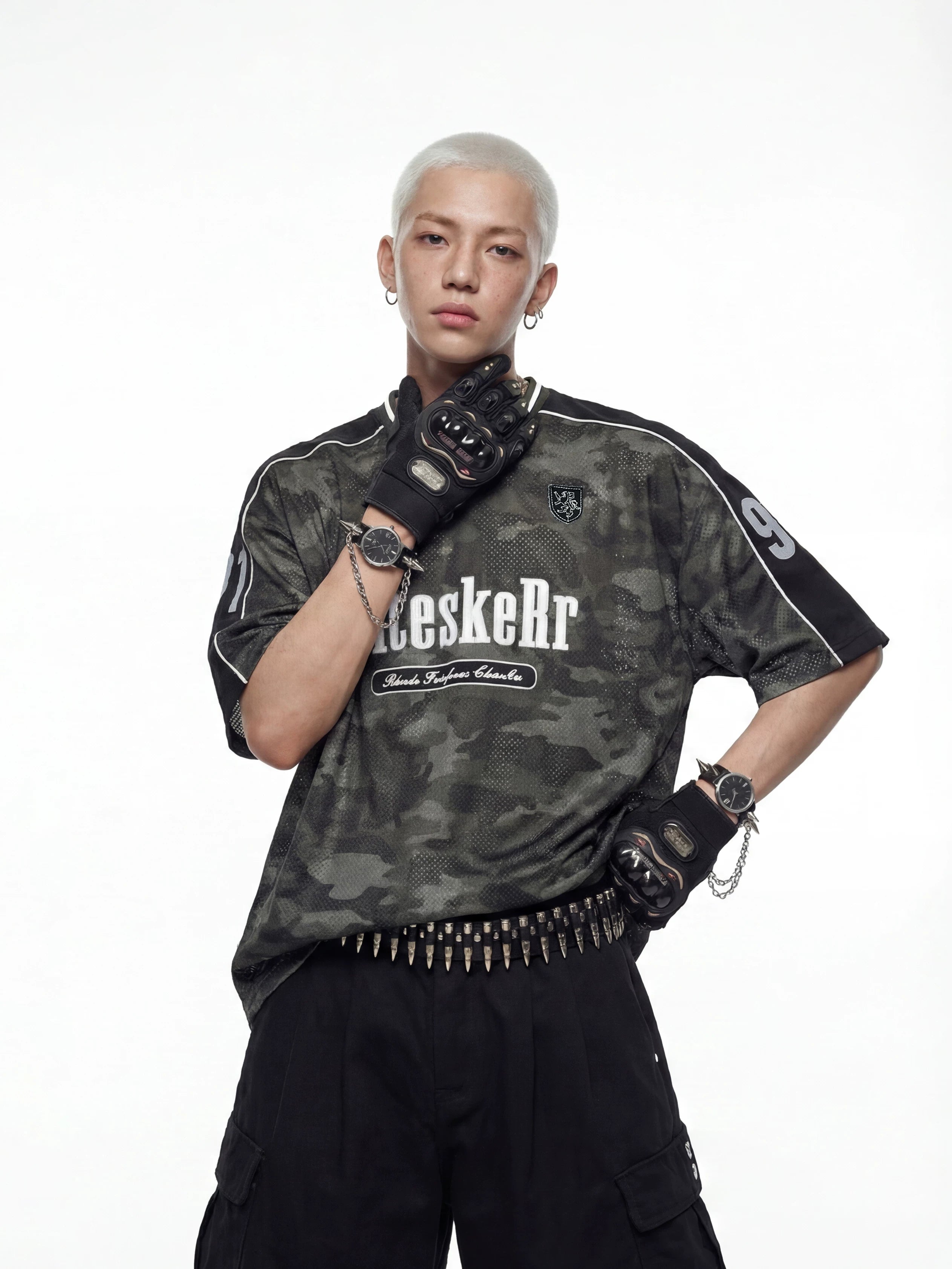 Camo Panel Jersey Street Tee