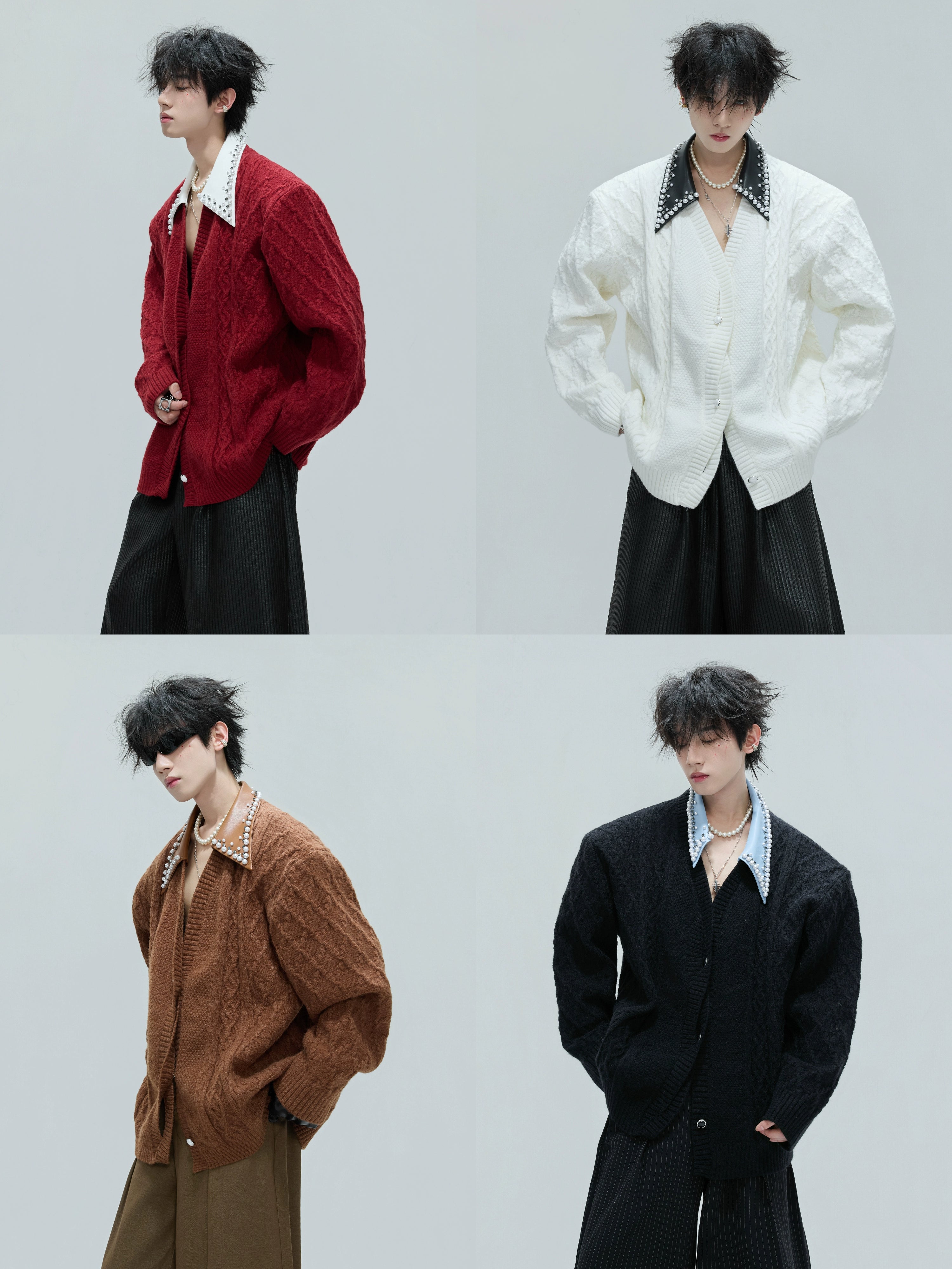 【25s Nov.】Elegant and Luxurious Vintage Handmade Pearl Sweater