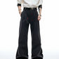 【25s Aug.】Pleated Red Lip Print Flared Trousers