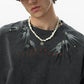 【25s Aug.】Vintage Printed Rhinestone Short Sleeve T-Shirt