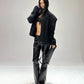 【25s Sep.】Studded Armor Oversized Stand Collar Jacket