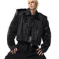 Haute Couture Snake Print and Fur Jacket