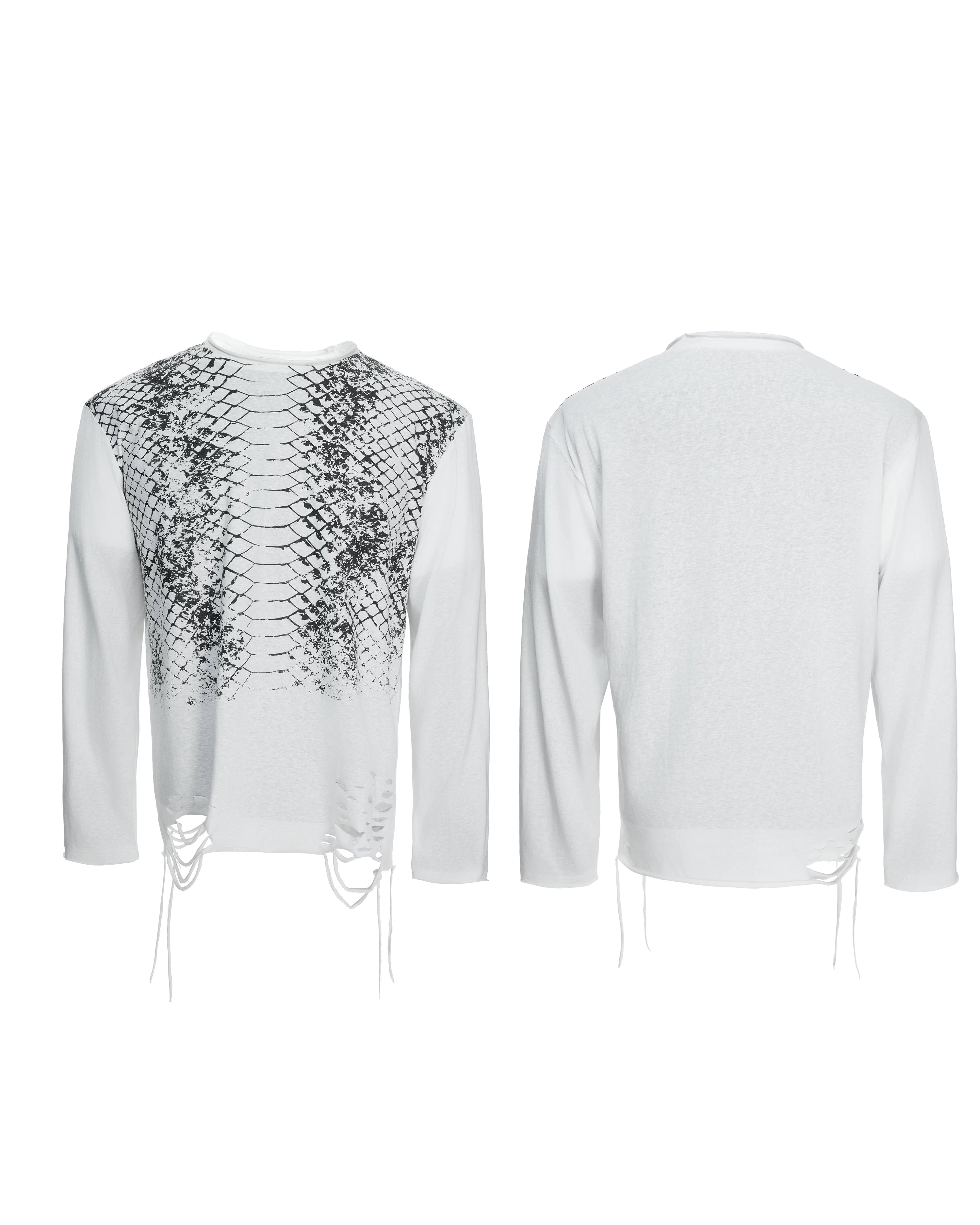 【26s Feb.】Gradient Snake Print Long Sleeve Tee