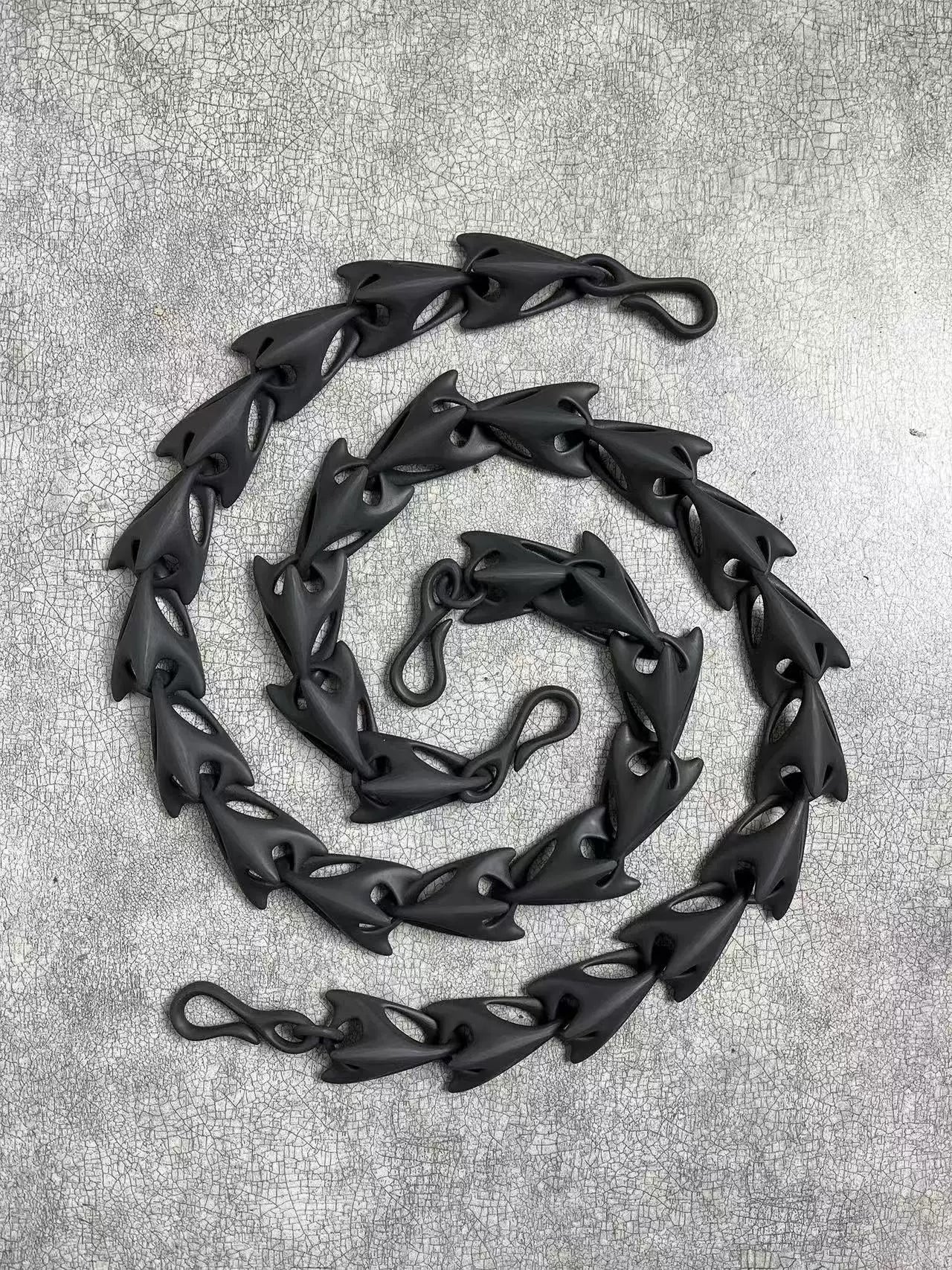 Cyber Gothic Spine Waist Chain