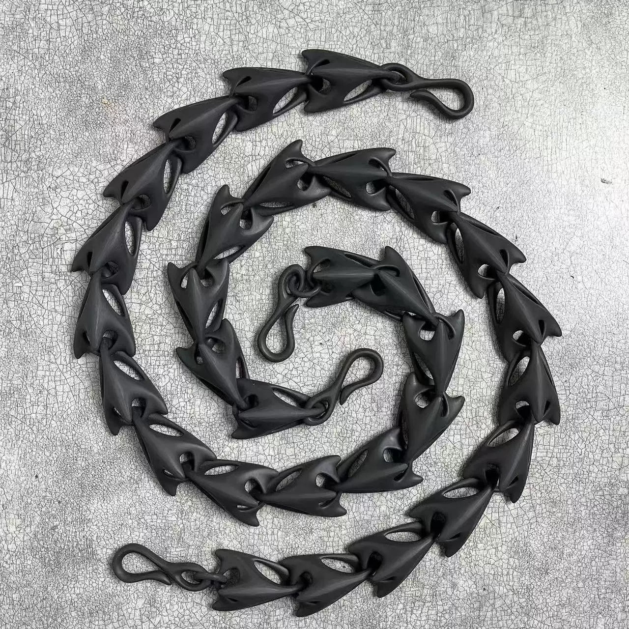 Cyber Gothic Spine Waist Chain