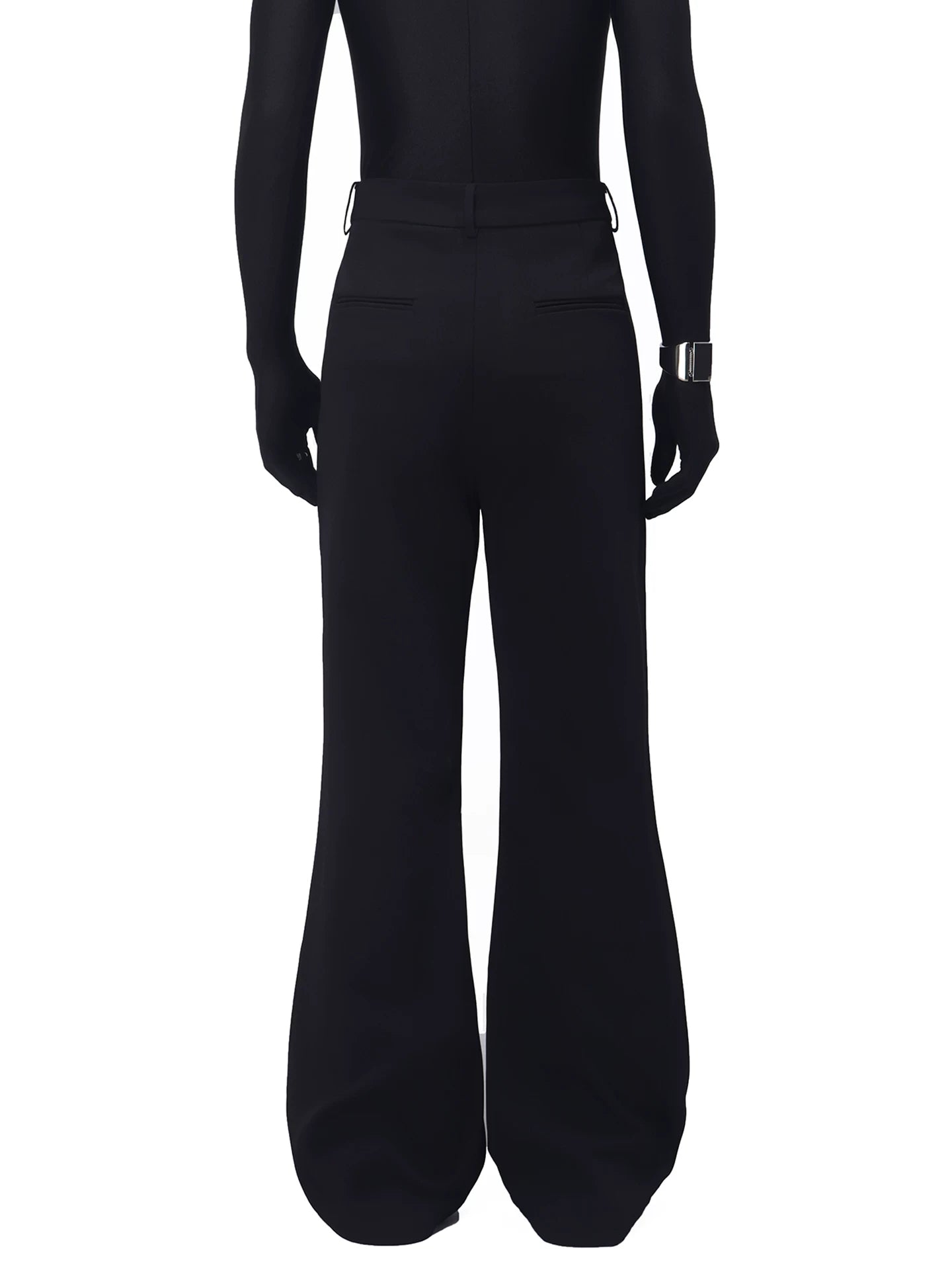 Braided Detail Flared Trousers