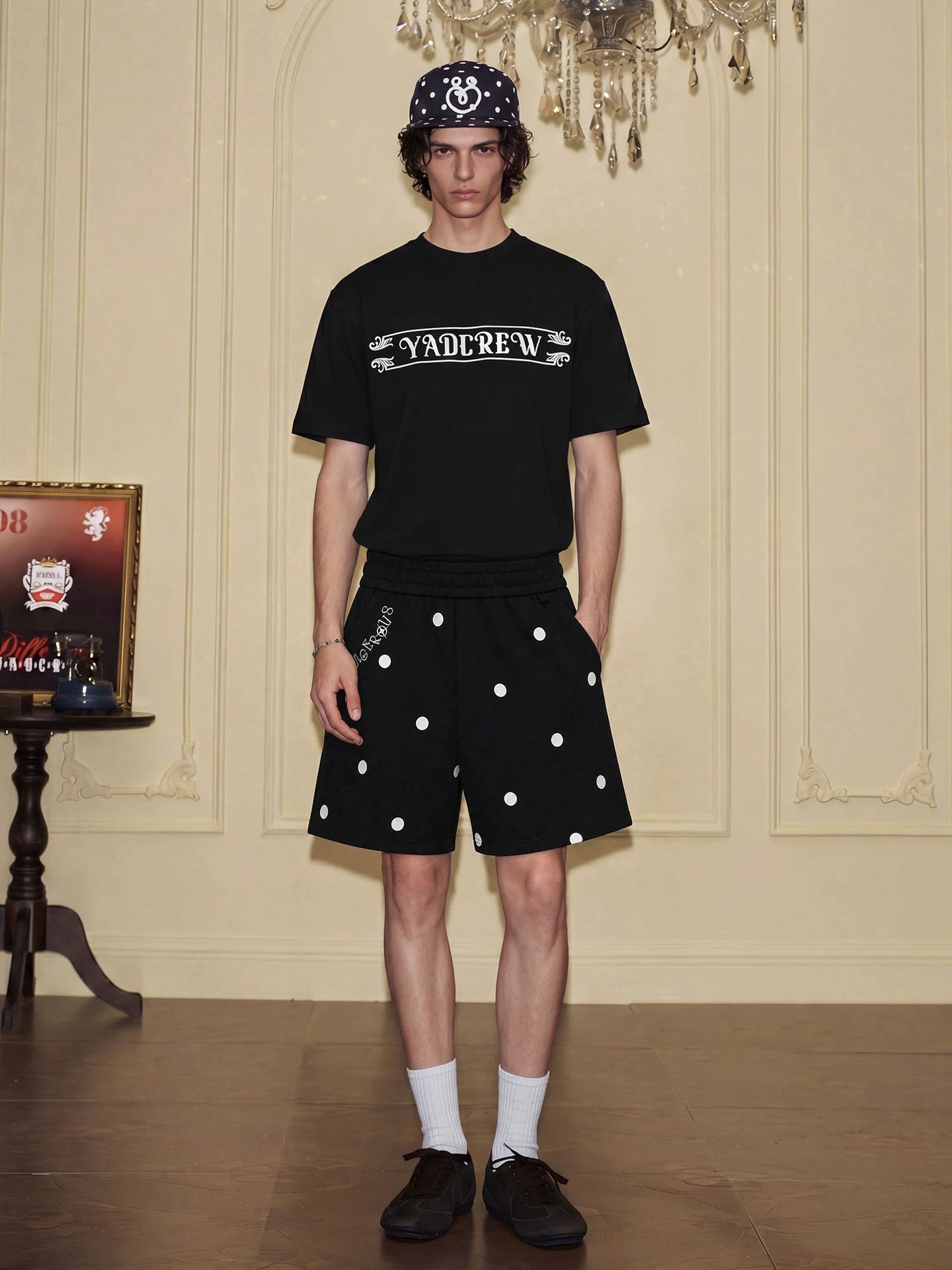 Polka Dot Wide-Leg Shorts
