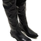 Square Toe Thick Sole Raised Toe Over the Knee High Boots
