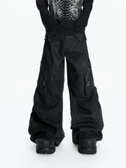 【26s Mar.】Waxed Curved Cargo Denim Pants