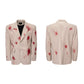 Elegant Bloodstained Vertical Striped Suit