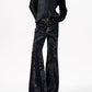 【25s Oct.】Water Ripple Dark Style Distressed Jeans