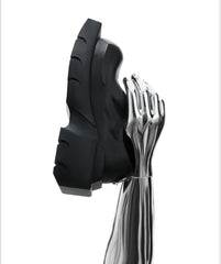 Devil Horn Bull Round Toe Thick Sole Derby Shoes