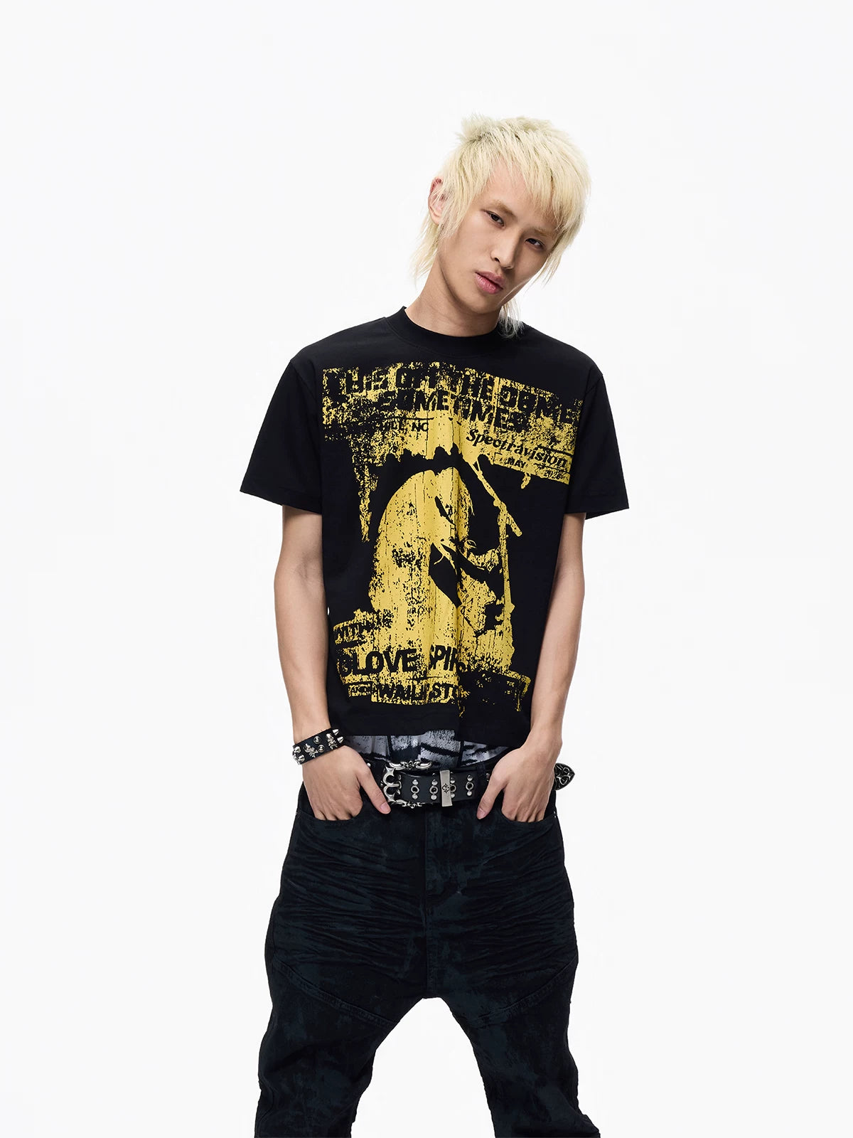Vintage Rock Band Graphic Cropped Tee