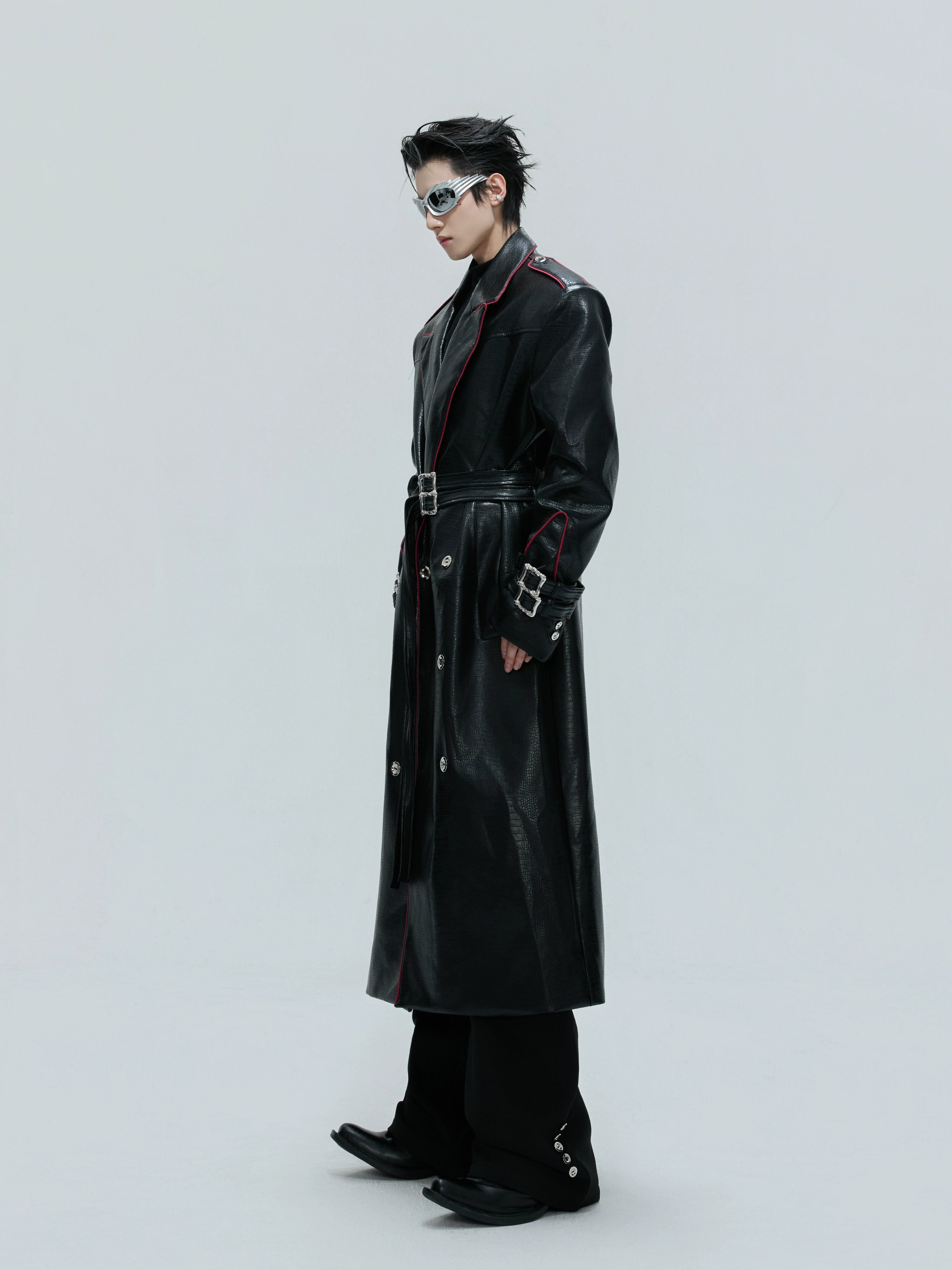 【25s Nov.】Heavy Deconstructed Crocodile Leather Coat