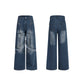 【25s Oct.】Deconstructed and Reconstructed Rivet Design Jeans