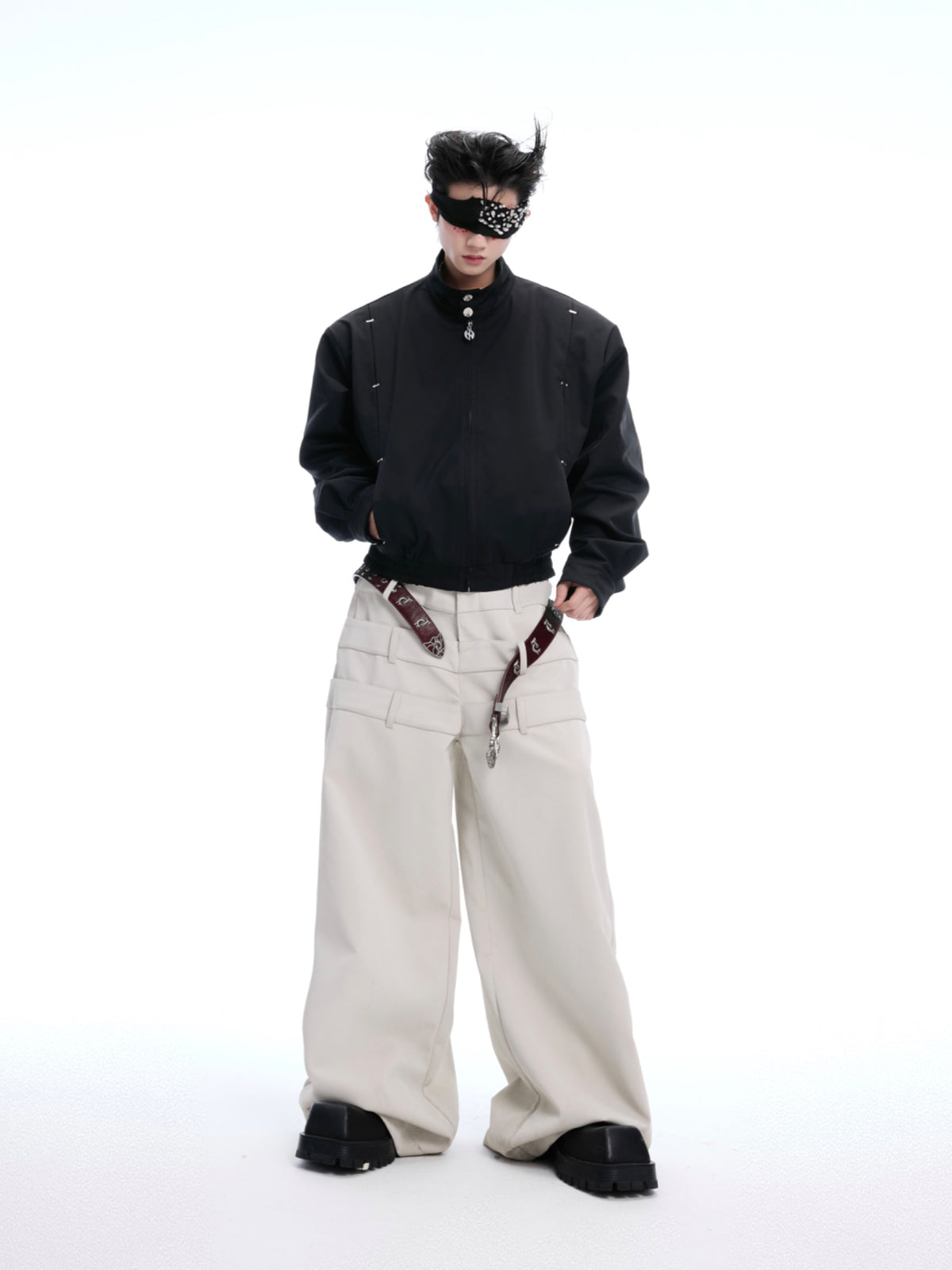 【25s Apr.】Heavy Studded Spine Harrington Jacket