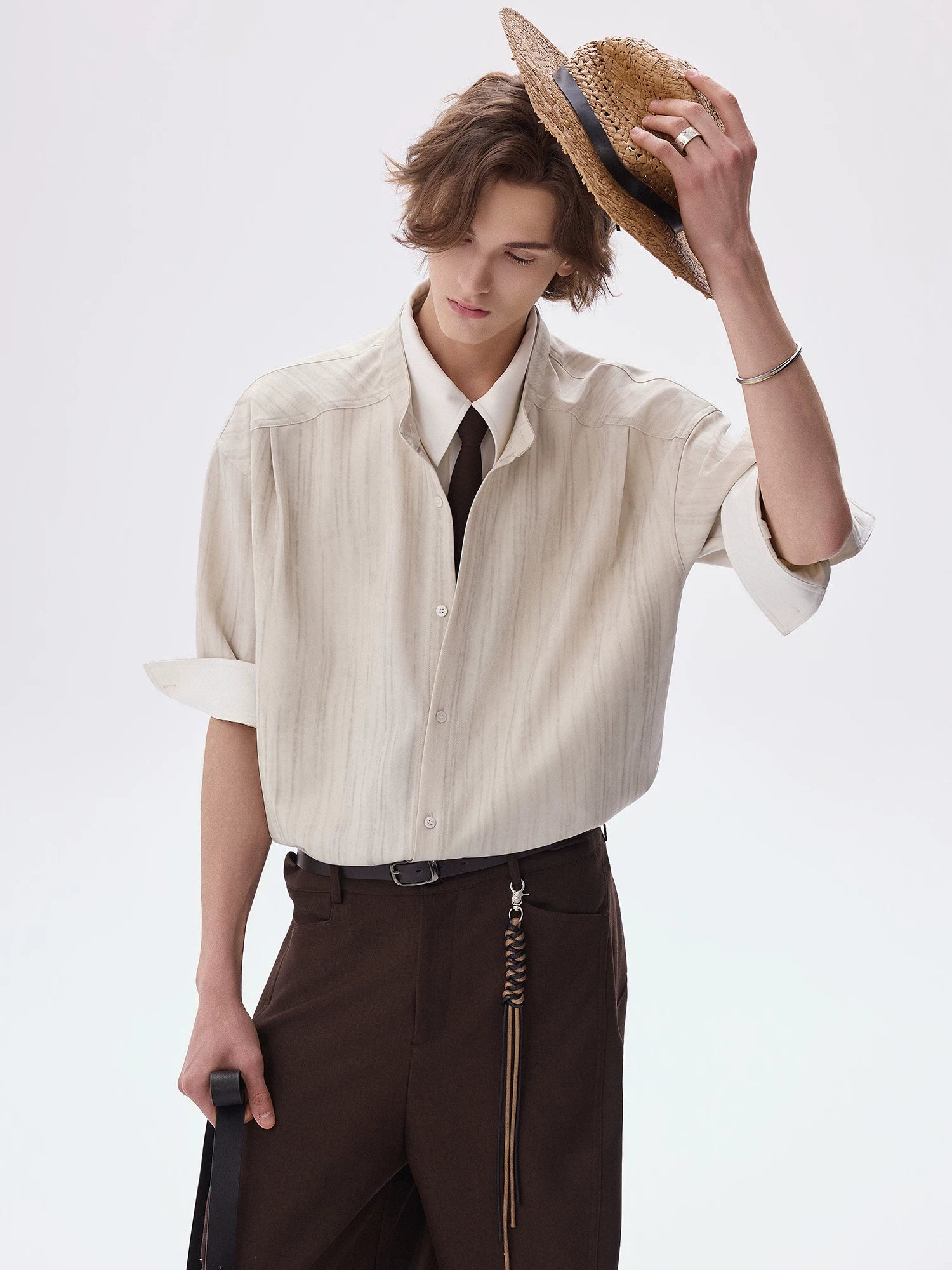 Layered Business Short Sleeve Shirt