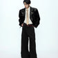 【25s Sep.】Luxury Shiny Geisha Pattern Pin Leather Jacket