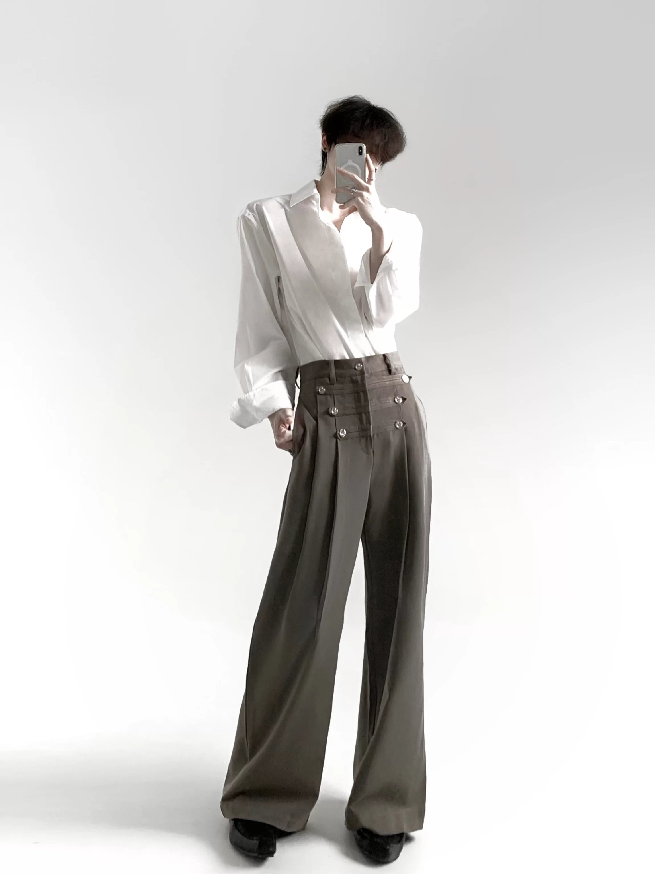 Structured Relaxed White Shirt