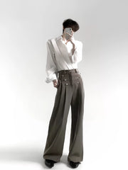 Structured Relaxed White Shirt
