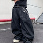 【25s Jun.】Distressed Drape Loose Scimitar Jeans