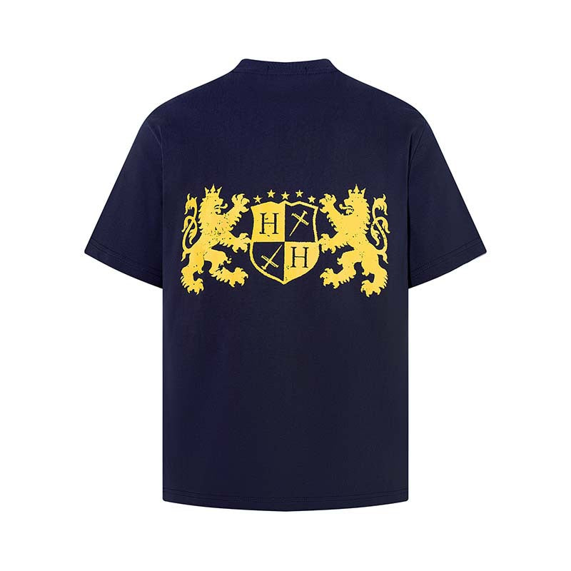 Cartoon Lion Badge Oversized Tee