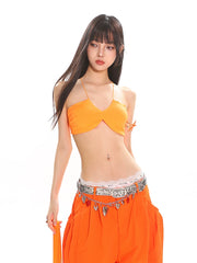 【25s Jul.】Rainbow Spaghetti Strap Beach Base Bra