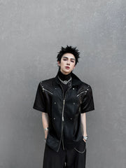 High-Street Turn-Down Collar Shirt