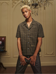 Galaxy Crystal Plaid Shirt