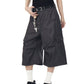 【25s Jul.】Ruched Wide-Leg Cargo Shorts