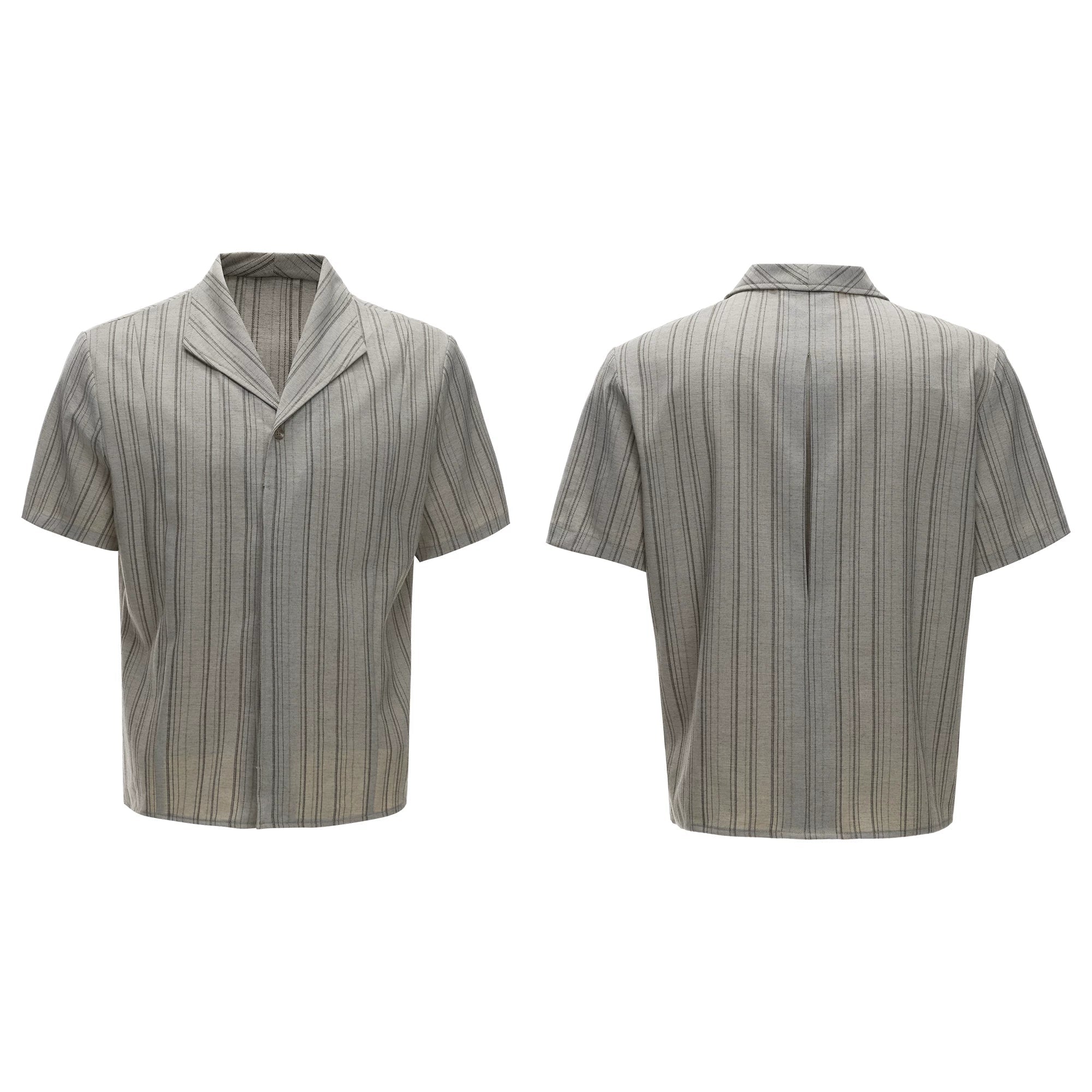 Vintage Stripe Cuban Collar Top / Pants