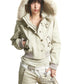【25s Oct.】Vintage Hooded Fur Collar Jacket