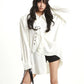 【25s Aug.】Loose Lapel Metal-Button Padded Shoulder Shirt